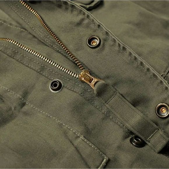 Polo Ralph Lauren Soldier Olive Military M-65 Combat Field Patch Jacket - Picture 12 of 12